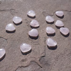 Mini Rose Quartz Hearts